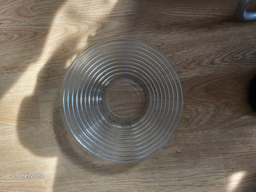 Glazen schaal diameter 24cm