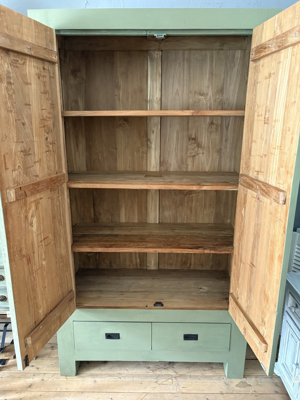 Teak houten kast