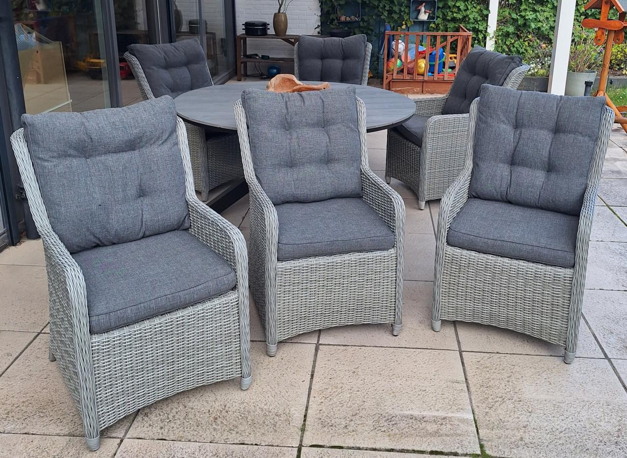 Tuinstoelen met kussens