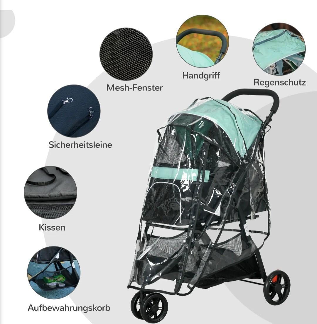 NIEUW‼️ Pawhut Hondenbuggy tot 10/15kg 6265