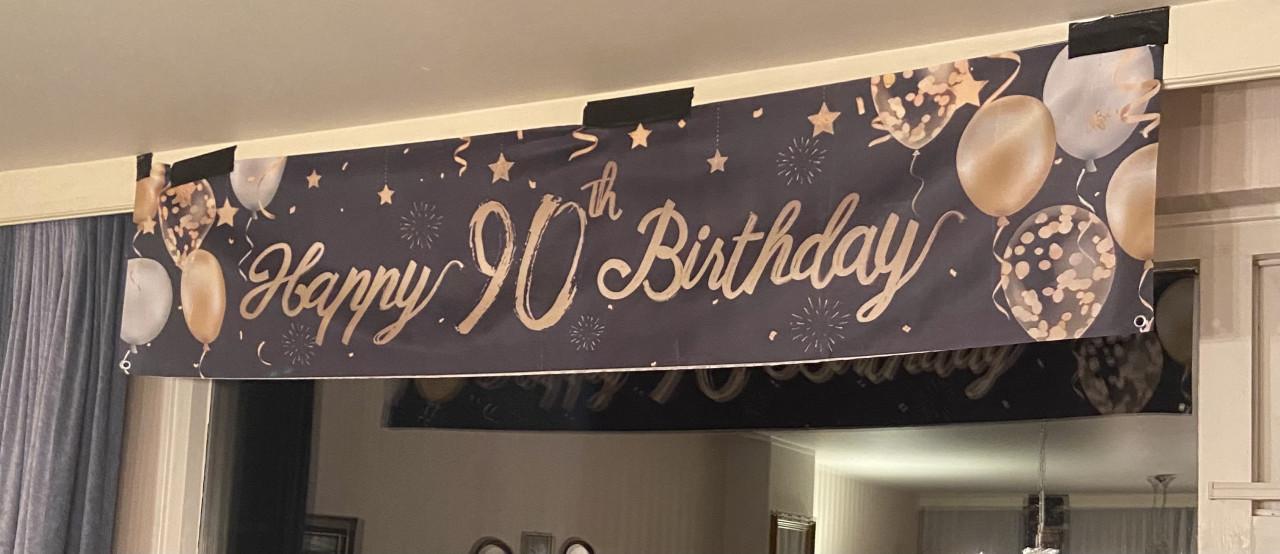 Versiering 90ste verjaardag