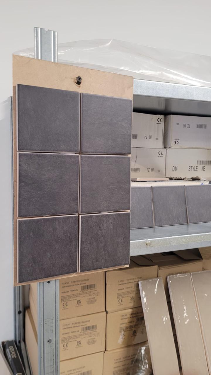 3035-389 Mat zwarte wandtegels, 10x10 cm, 34,95 per m²