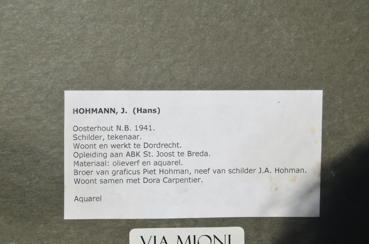 Aquarel 'Mosselschelpen' Hans Hohmann 2007