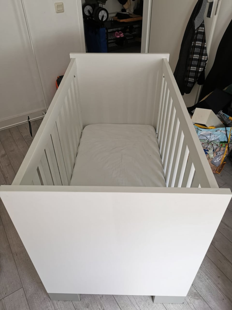 Kinderledikant 120x60 cm met matras en dekbedje