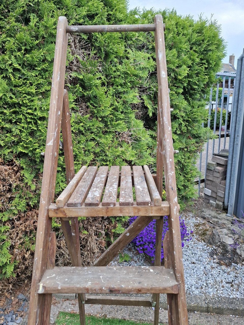 Brocante houten trap