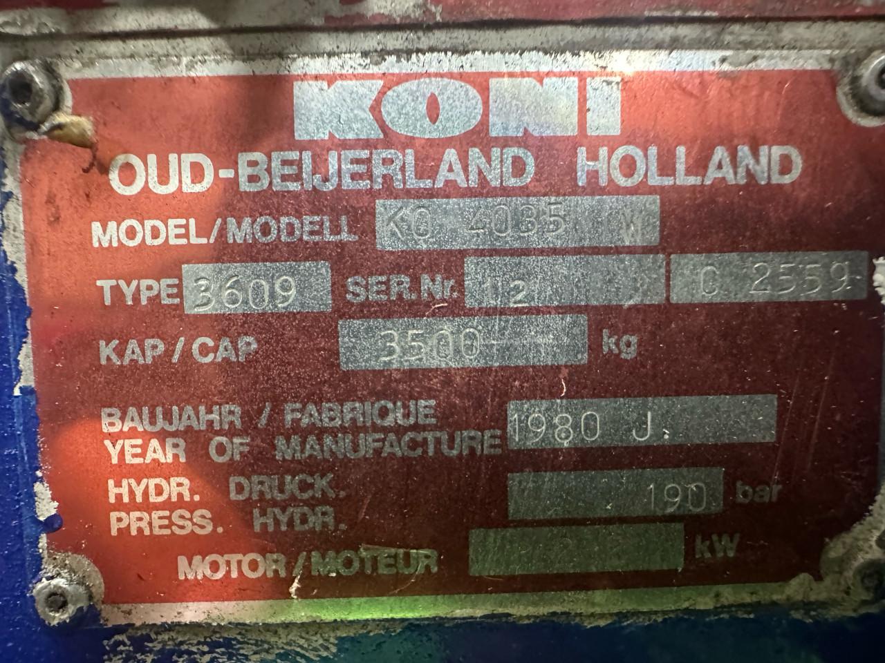 Hefbrug 4-koloms 3500 kg