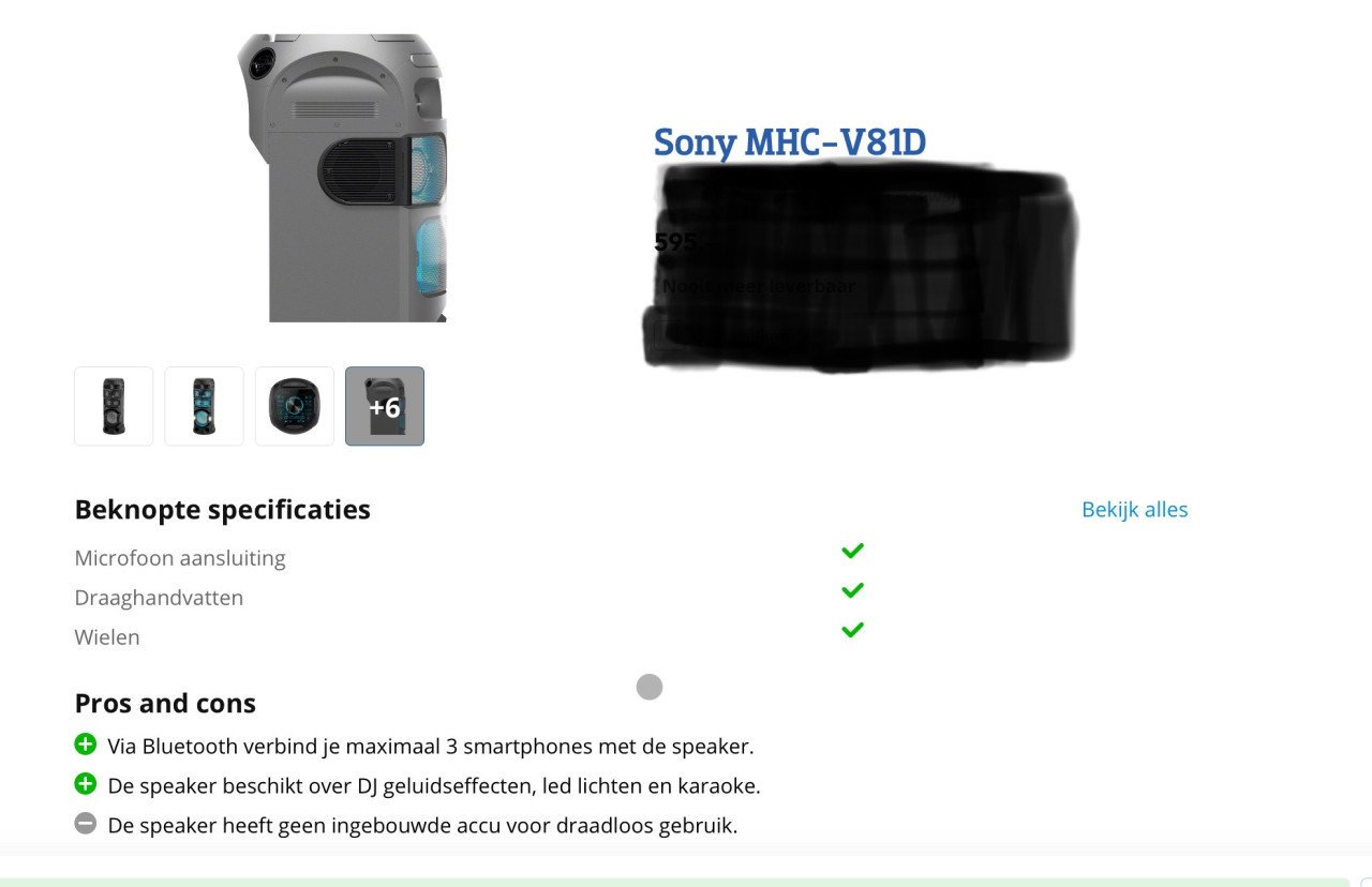 Sony bluetooth partybox