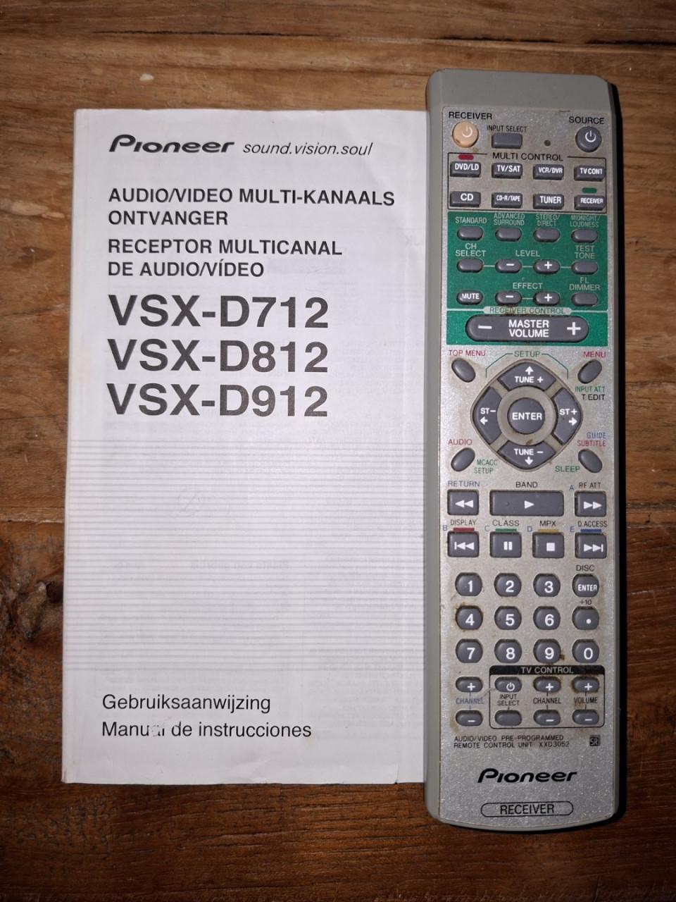 Pioneer VSX-D712 / AV Receiver - 5.1 Channel - 100w