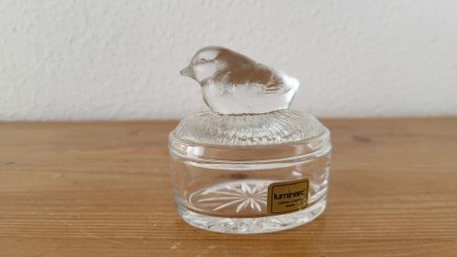 Luminarc (Verrerie d'Arques) snuisterijendoosje vogel