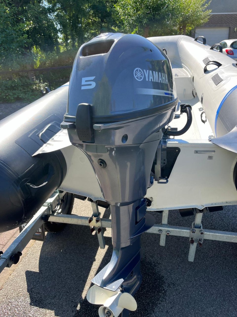 310 alu rib met yamaha 10pk + boot trailer