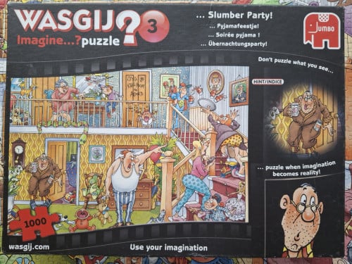 Wasgij imagine nr. 3: Pyamafeestje!