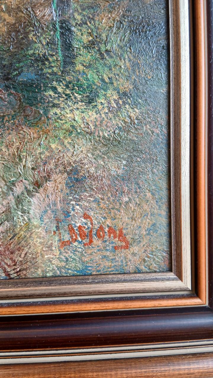 Schilderij klassiek L de Jong mooie lijst landschap kunst