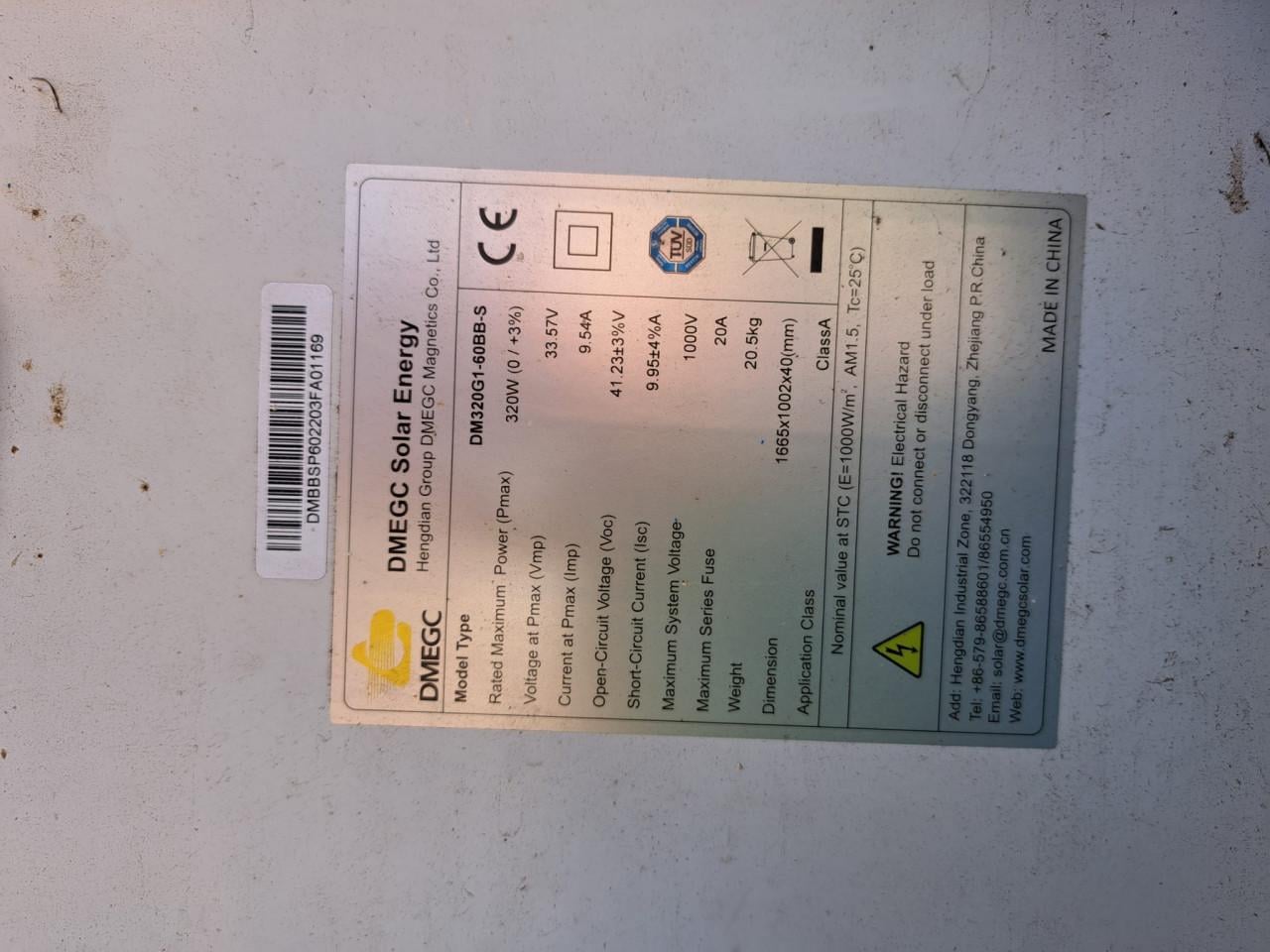 GRATIS, DMECG solar panelen,  8 stuks