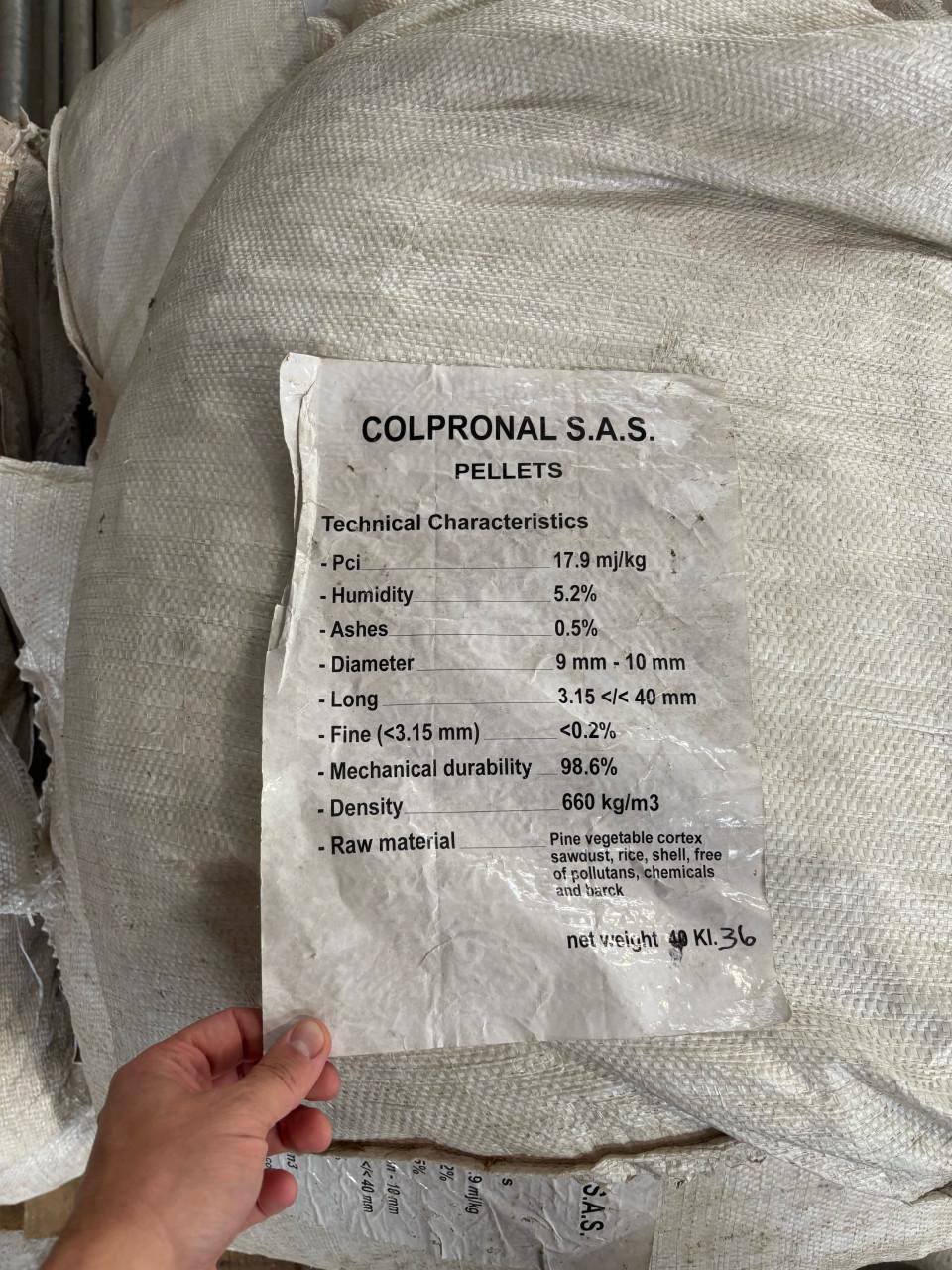 Pellets zak 39,5kg
