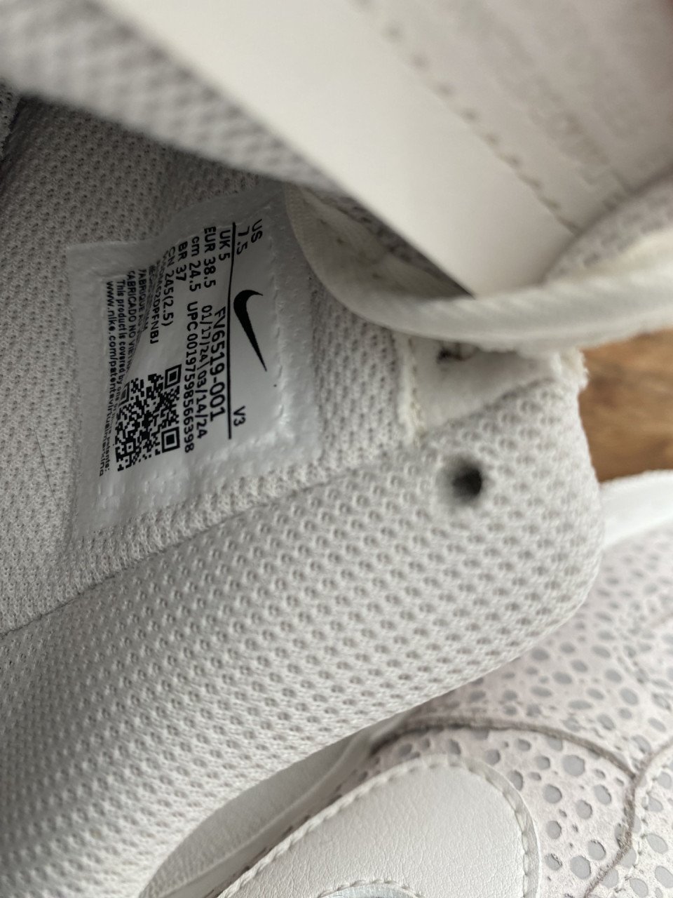 Nike Air force sneakers maat 38.5.