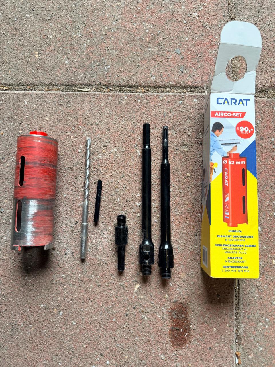 Airco-set Diamant Droogboor