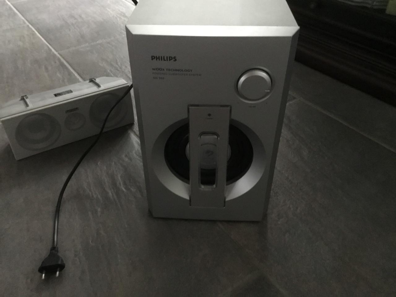 Philips FR984 Surround receiver incl speakers/subwoofer