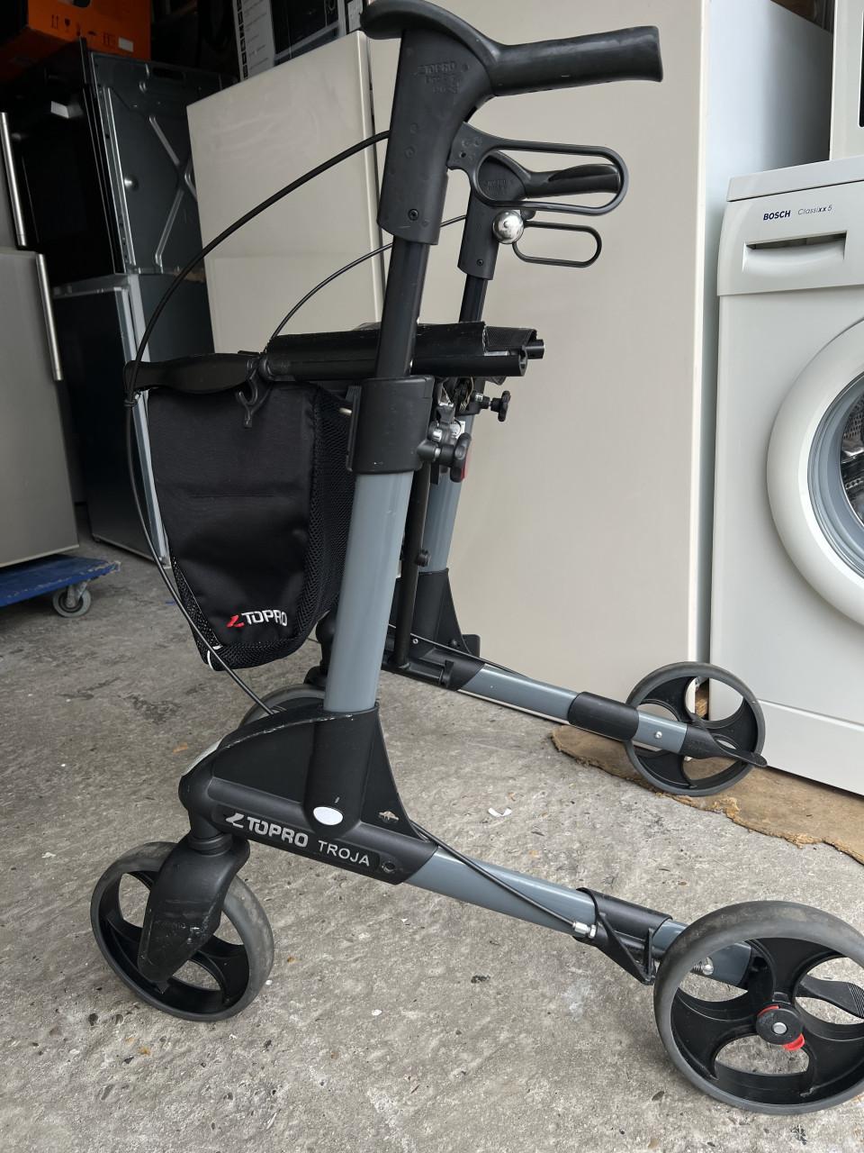 Rollator Topro Troja 2G imt M mat zwart 150-200 cm < 150 kg