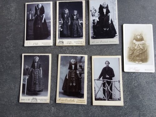 Tekoop gevraagd Carte visite Zeeuwse  klederdracht