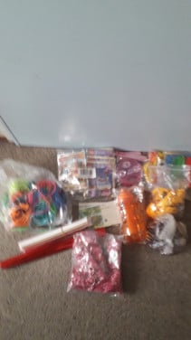 Partij speelgoed en knuffels