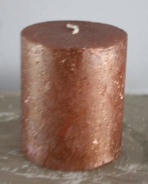 Koperkleur kaars