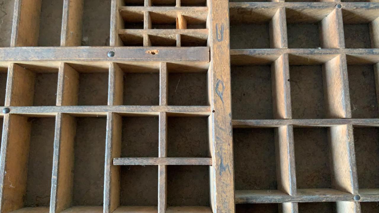 Antieke letterbak