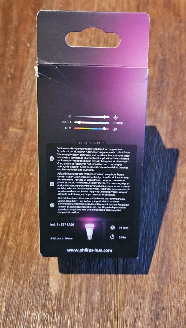 Philips Hue Lamp E27 (W & C)