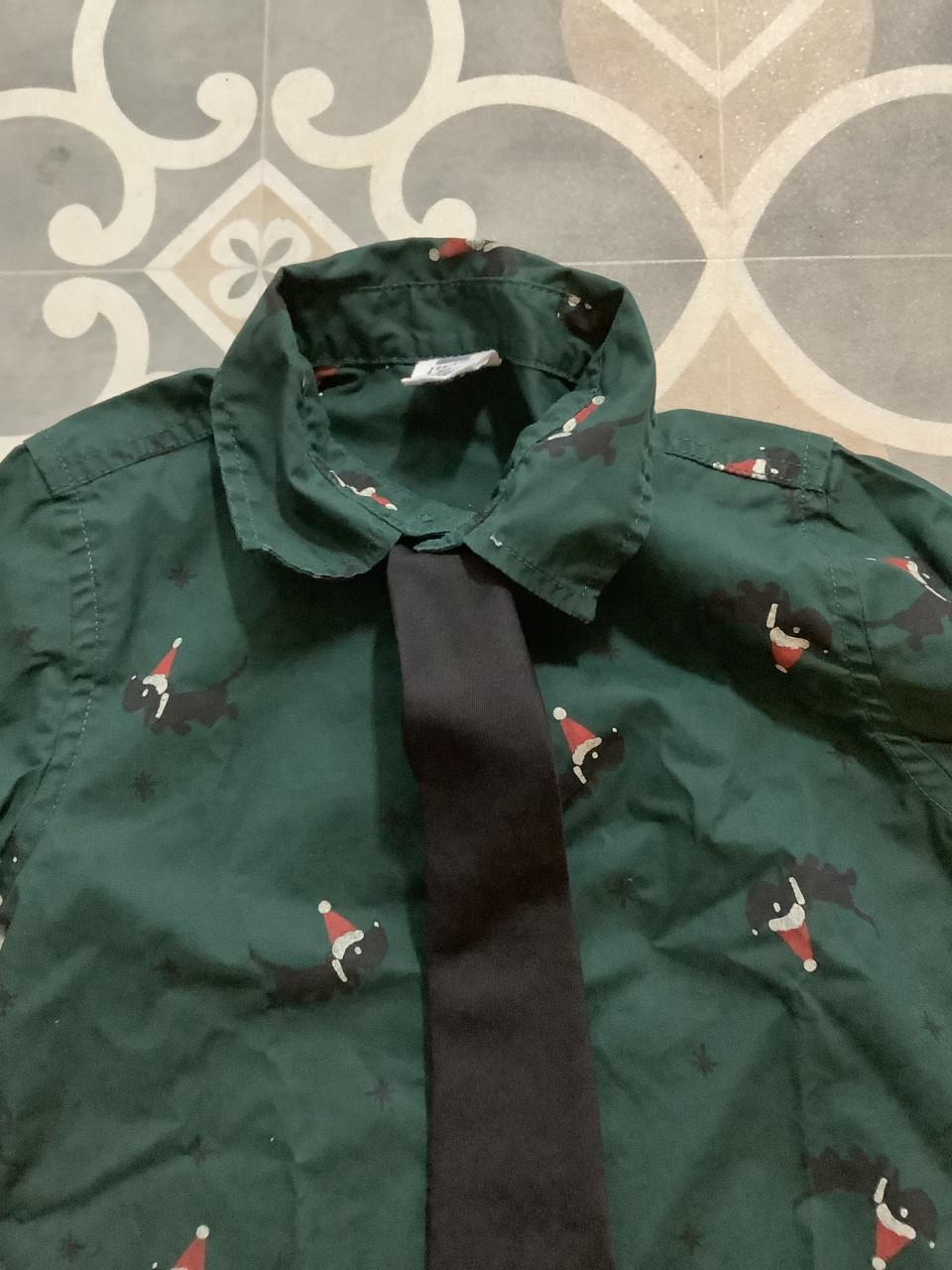 Takkie kerstblouse, jongen maat 122/128