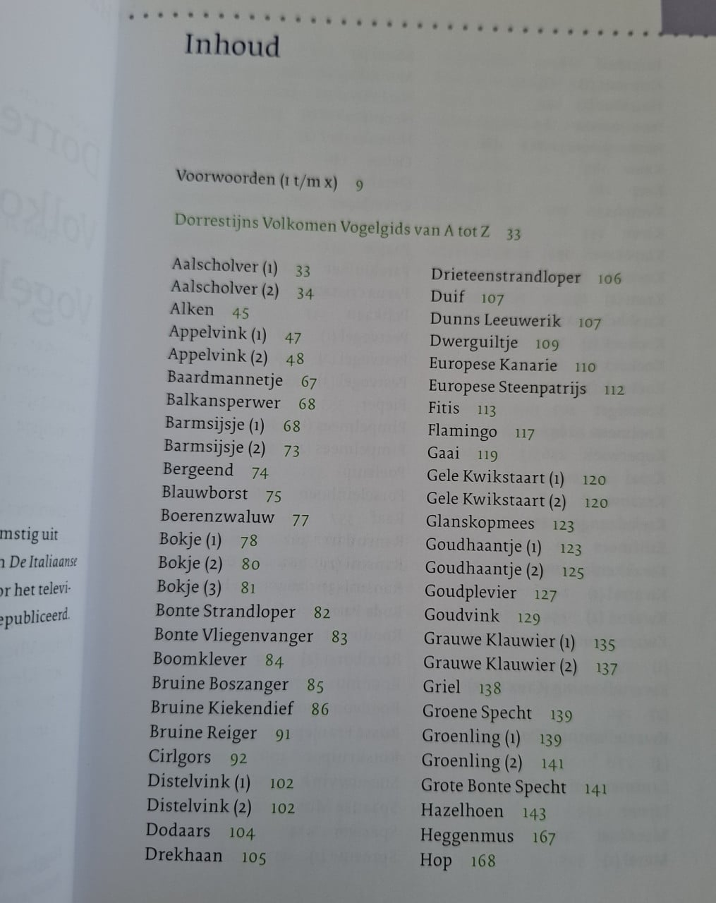 Dorrestijns volkomen vogelgids, door Hans Dorrestijn