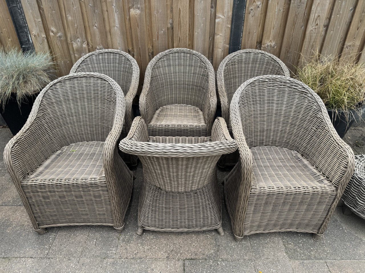 Wicker tuinstoelen