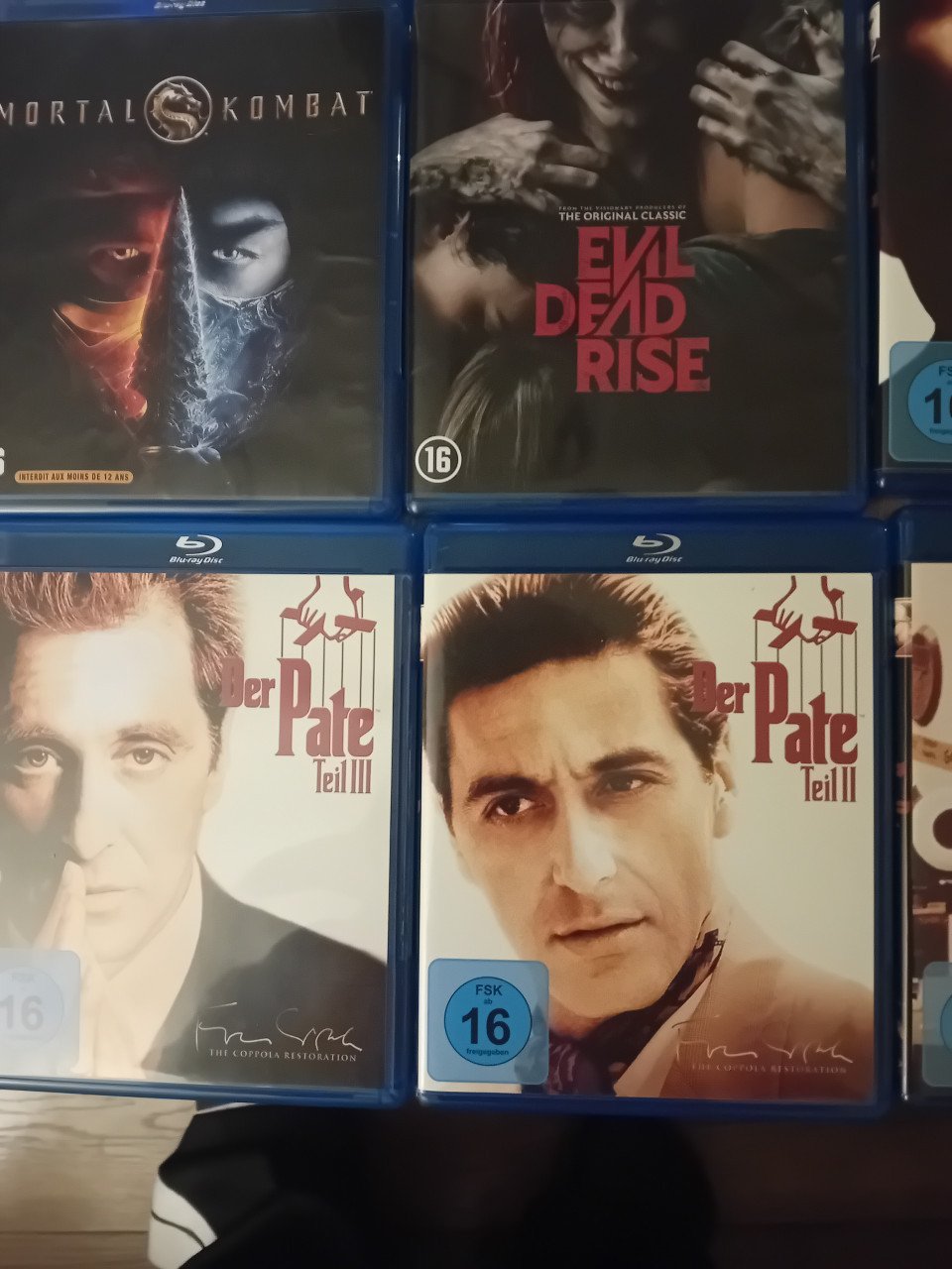 12 Blu ray's