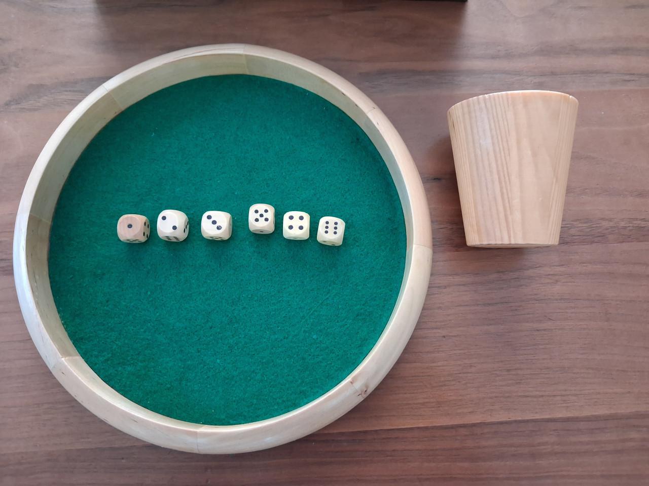 Dobbelset met spelregelboekje