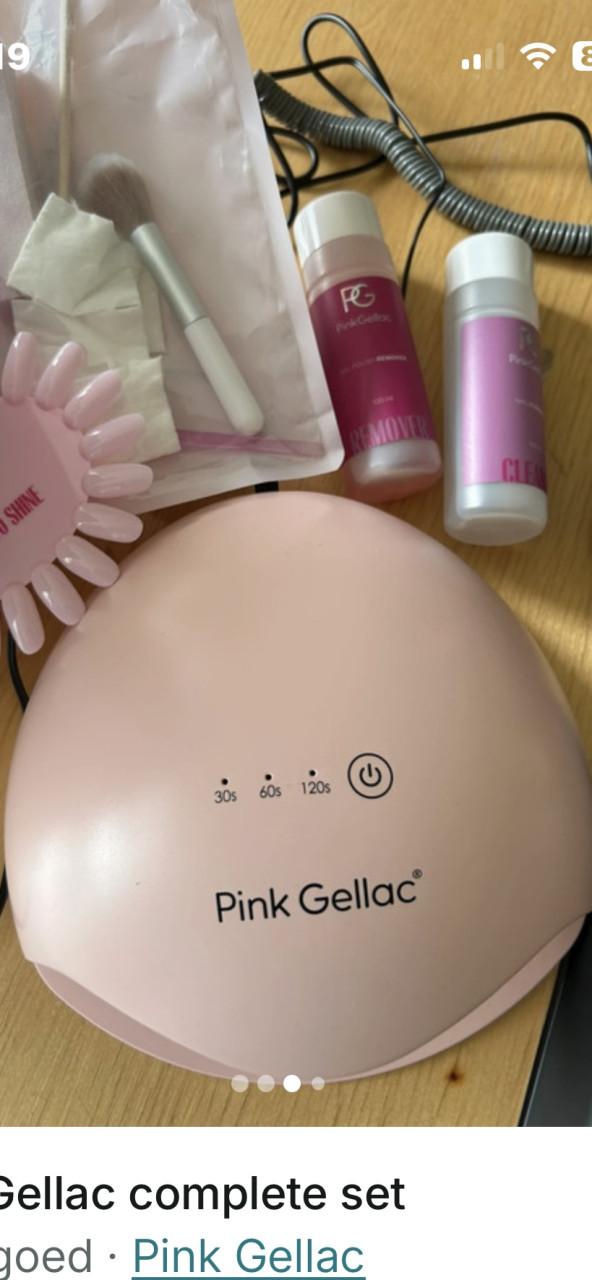 Pink gellac lamp