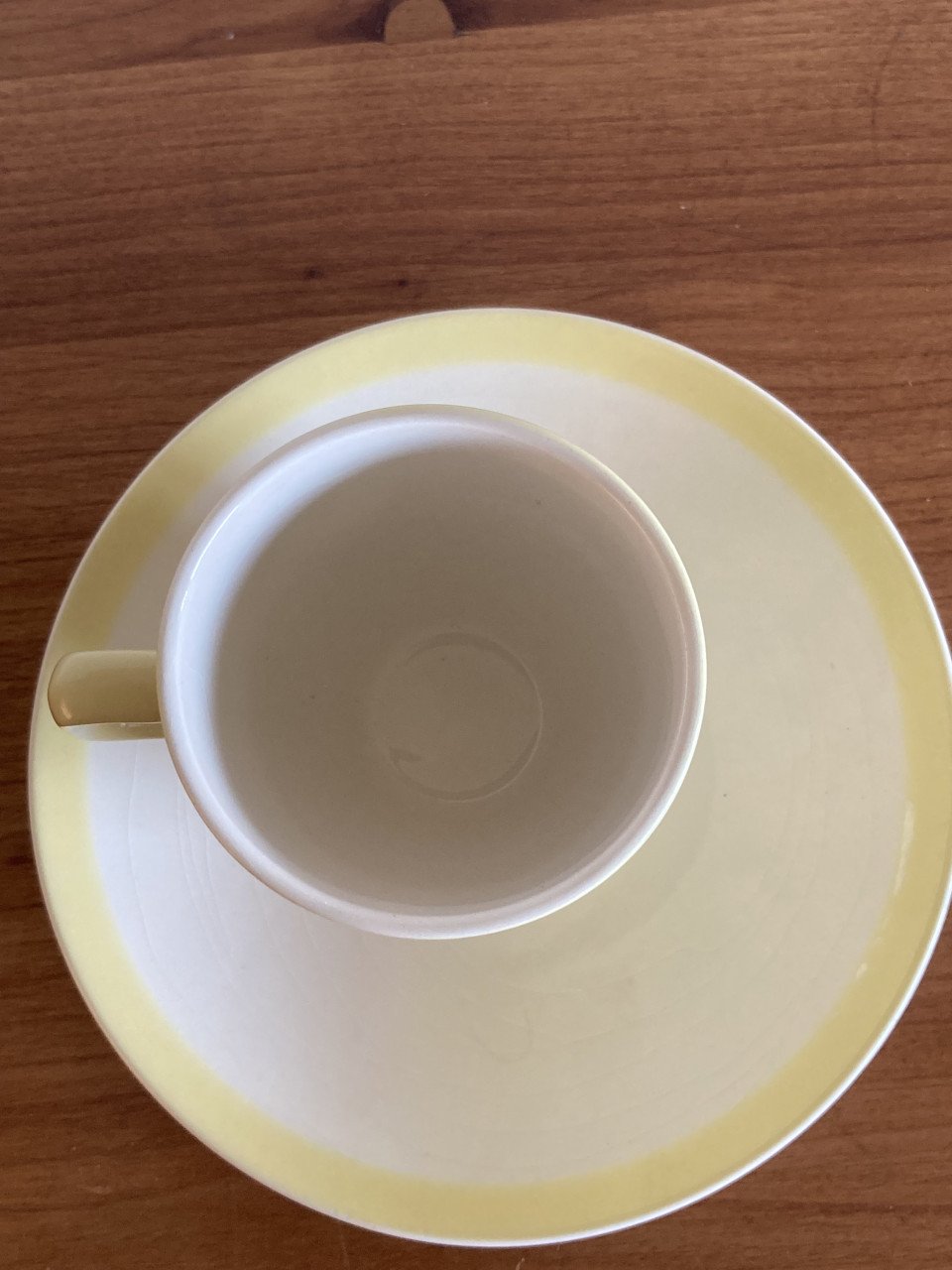 Vintage set kop en schotel pastel van Petrus Regout - Mid-Century