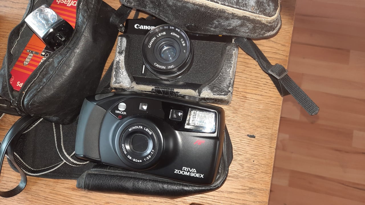 Verzameling foto camera's