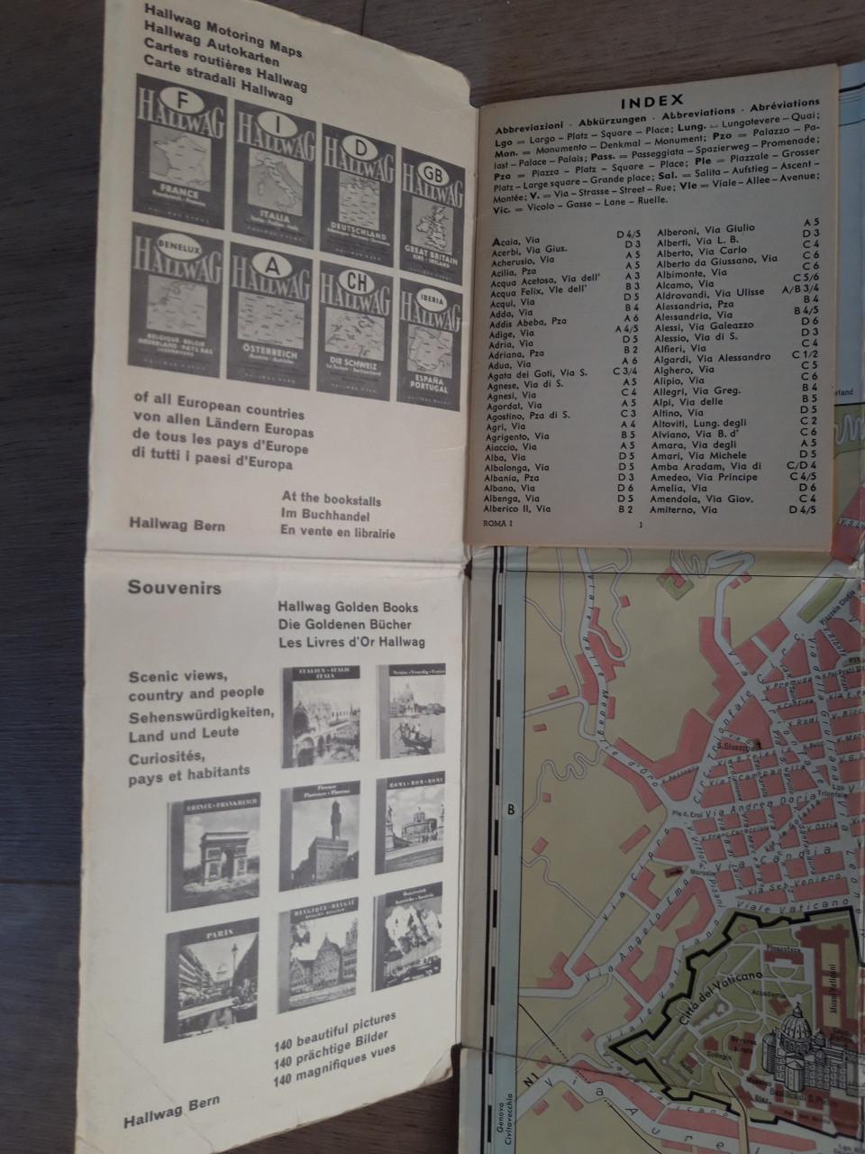 Vinted: stadsplattegrond ROME 1966