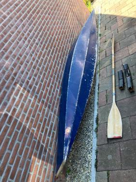 Leuke houten 1-persoons kano - waterdicht - opknapper