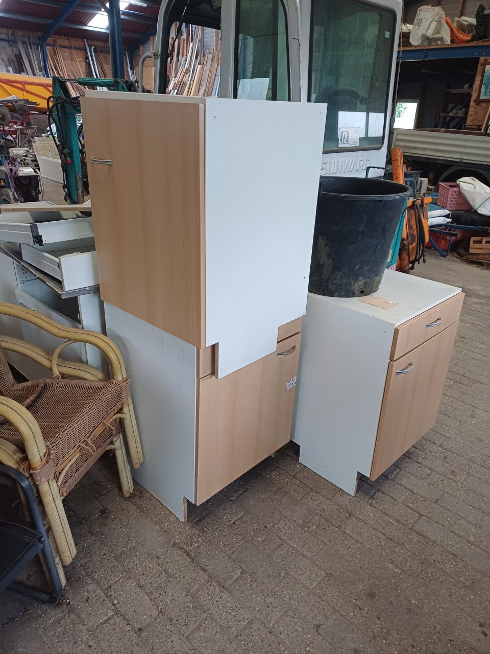 Gebruikte keuken blok te koop