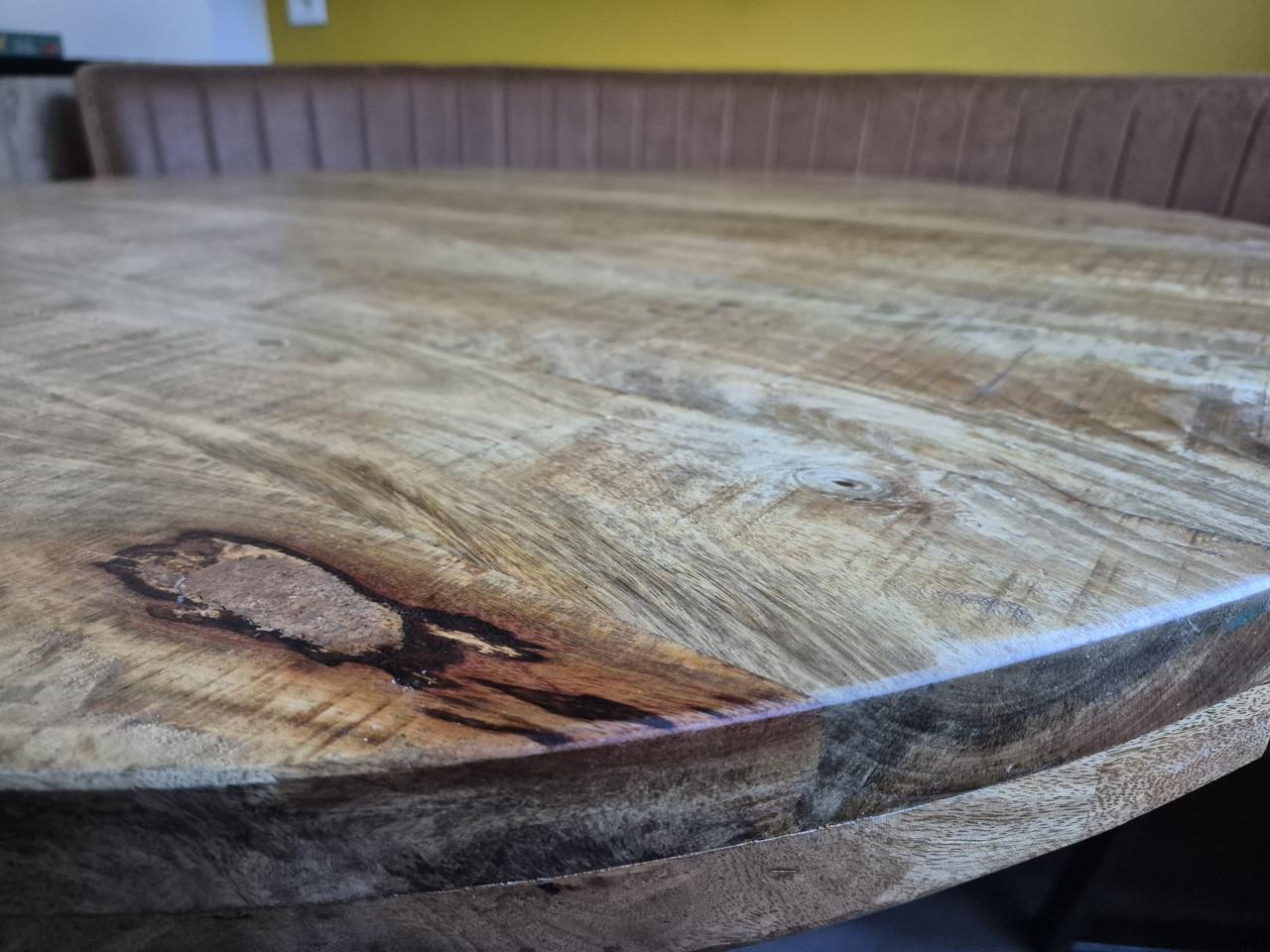Mangohout ronde tafel