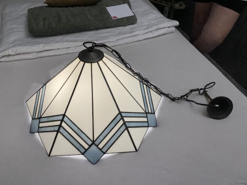 Mooie glas in lood lamp