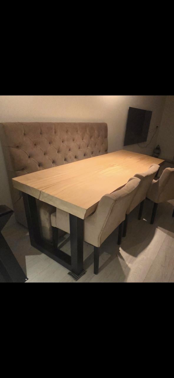 Luxe Wandbank 180cm met 3 stoelen - Stijlvol en Comfortabel