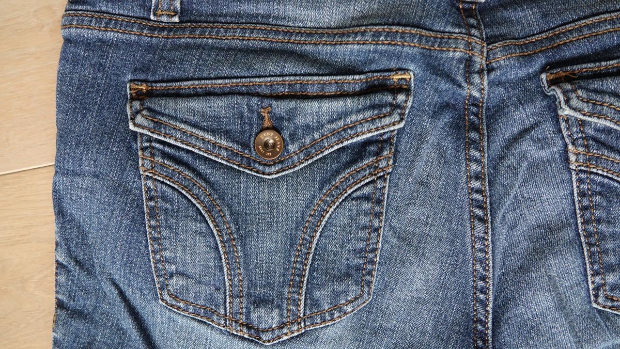 DKNY designer jeans blauw stretch denim bootcut, maat 12