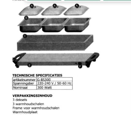 Buffetserver/rechaud