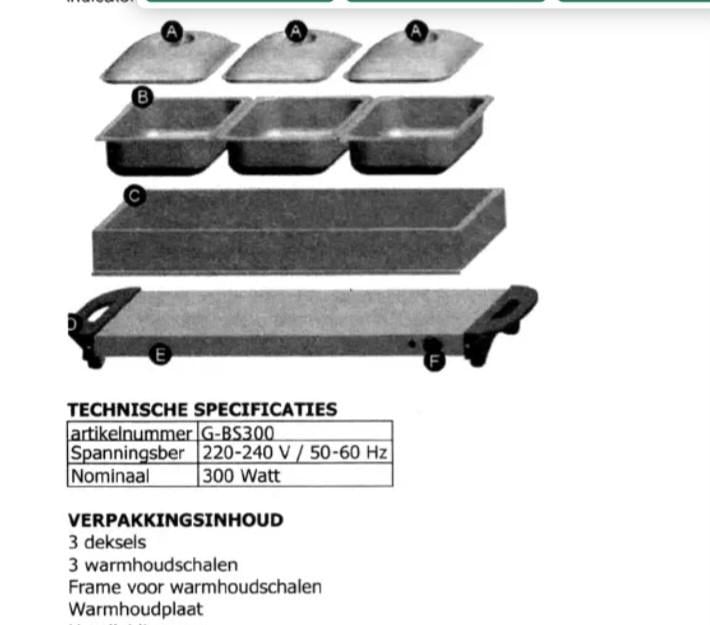 Buffetserver/rechaud
