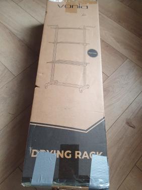 Vonia droogtoren droogrek 3-lagen nieuw in doos| donkergrijs