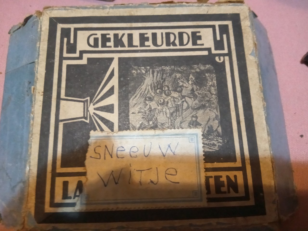 Pracht verzameling plm 50 toverlantaarn plaatjes