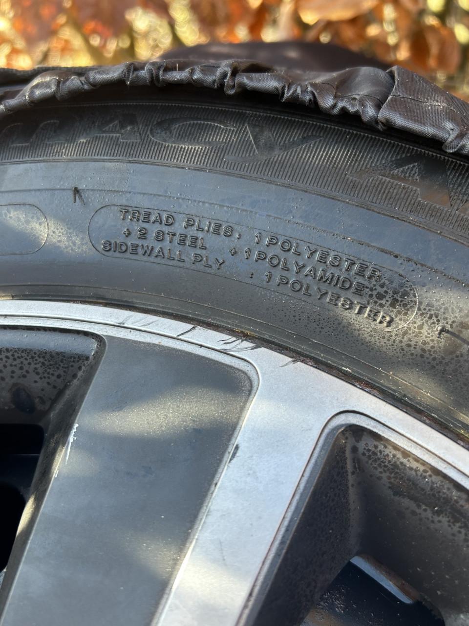 Winterbanden Michelin met velgen en hoezen