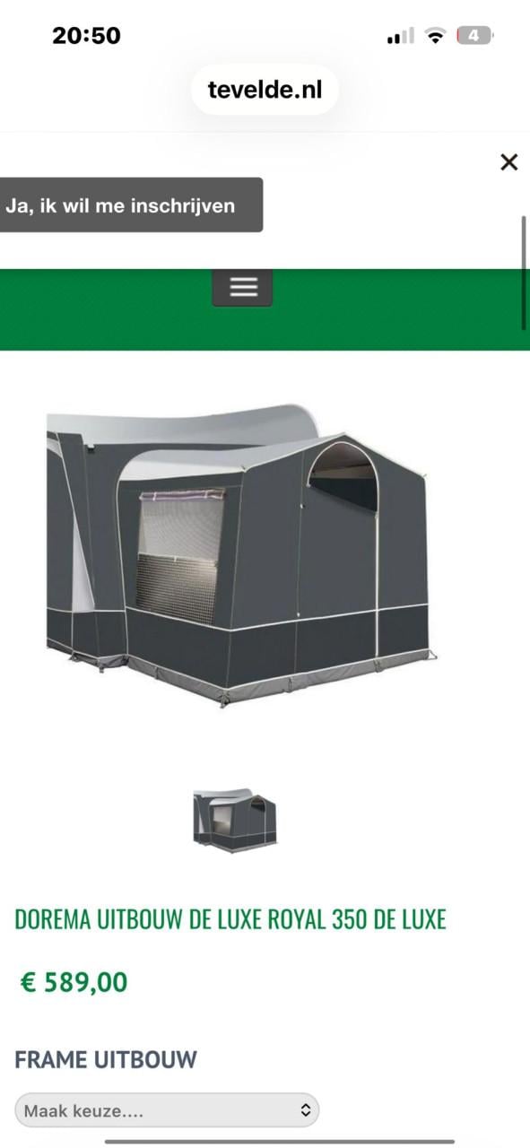 Adria caravan 5004 (met grote voortent)