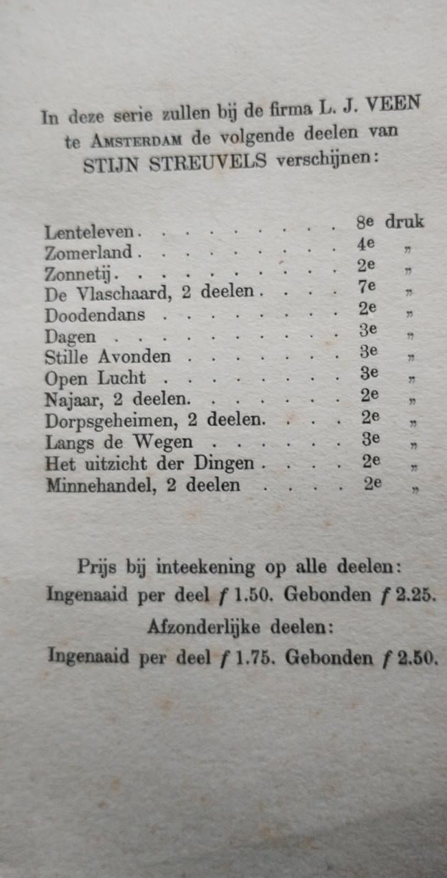 Vlaamse Schrijver Stijn Streuvels 1905