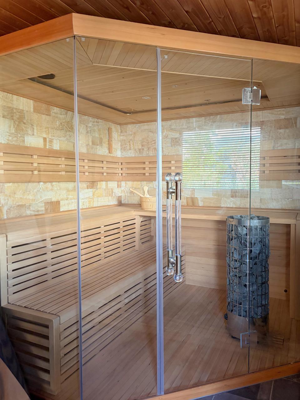 Prachtige ruime sauna!